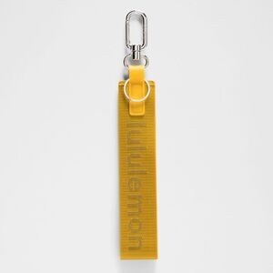 NWT NEVER LOST KEYCHAIN - Maize Yellow/Graphite Grey MZYW/GGRE Lululemon Lanyard